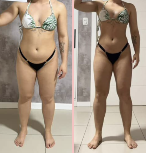 Transformação de aluna · Desafio Seca Diva