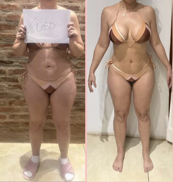 Transformação de aluna · Desafio Seca Diva